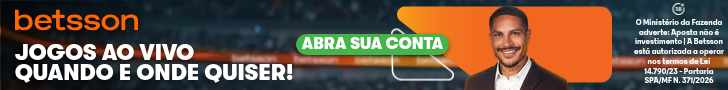 Betsson — banner oficial. Publicidade.
